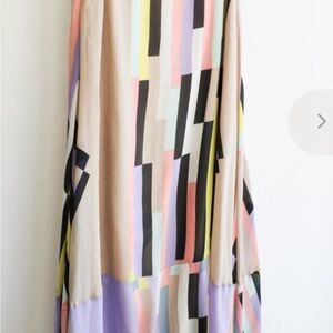 Tibi
Silk Midi Length Skirt🤎🩷🤎